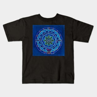 Wassermann Horoskop Mandala Produkte Kids T-Shirt